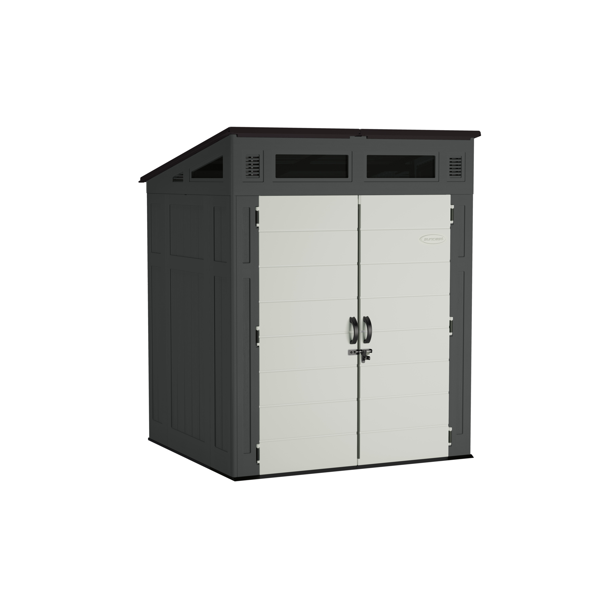 Suncast, Modernist Storage Shed, 6x5 Center Height 7.48 ft, Canopy Material Resin, Model# BMS6582D